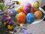 Easter Eggs and Flowers