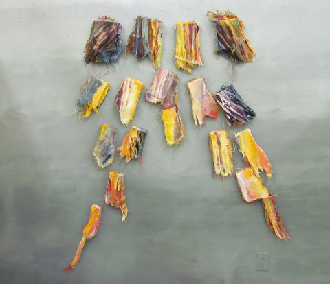 Mary P Williams "Explosion" on gray