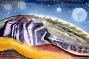 But ...Can We Live There? Watercolor, 22" x 30"