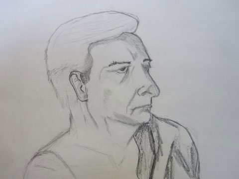 Student Drawing of D. L.