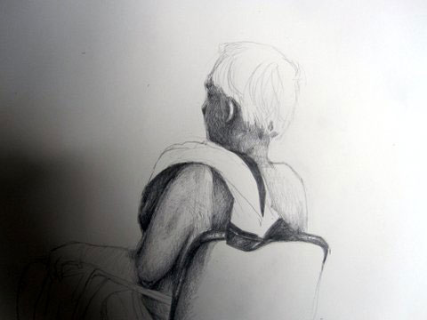 Student Drawing of D. L.