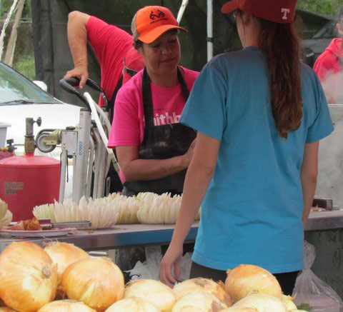 ordering an onion blossom