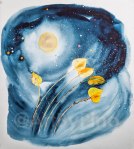 Aspen Leaves & Stars, by Mary P Williams. Framed (metal) with double matting $600