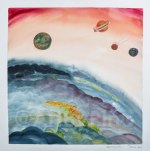 Beginning of Life, by Mary P Williams. Framed (metal) with double matting $750