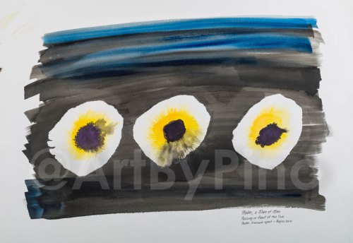 Phobos, a Moon of Mars, by Mary P. Williams. Framed (metal) with double matting $1,000