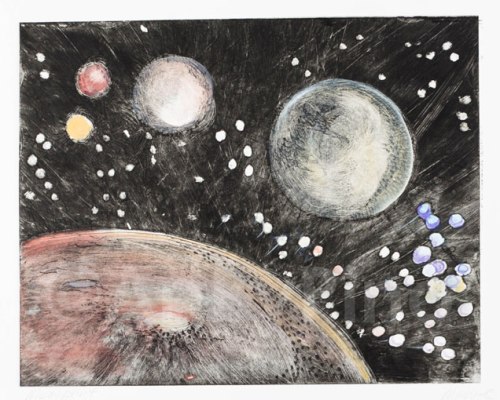 Space, by Mary P Williams. Framed $300