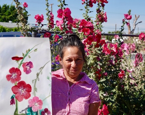 Lucy and My Painting